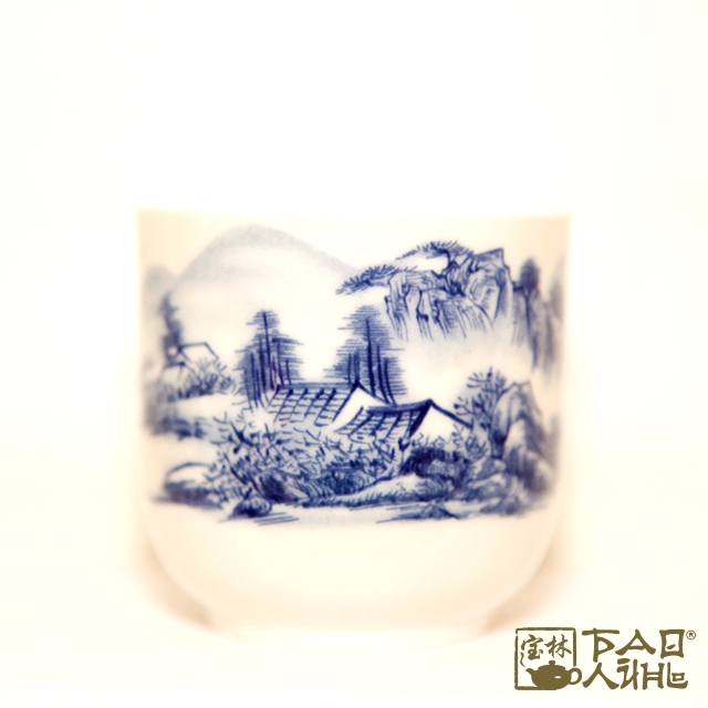Чашка высокая с горами (фаянс)